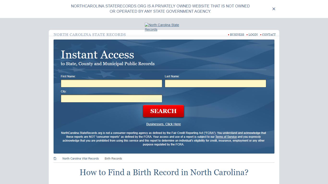 How to Find a Birth Record in North Carolina? - State Records